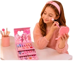 Lean Toys Makiažo rinkinys rožinė dėžutė