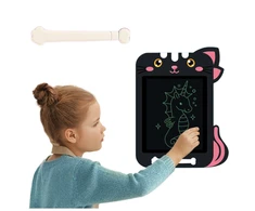 Lean Toys Piešimo planšetė juodos katės formos Znikopis – LCD