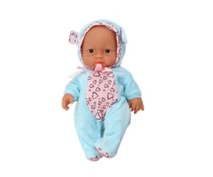 Lean Toys Maža lėlė su mėlynais drabužiais, skrybėle ir ausimis
