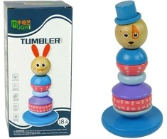 Lean Toys Medinė piramidė vaikams