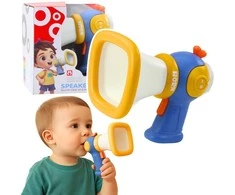 Lean Toys Vaikiškas megafonas su balso keitimo funkcija ir šviesos efektais