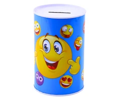 Lean Toys Vaikiška metalinė taupyklė su emoji