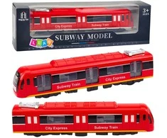 Lean Toys Metro traukinys raudonas