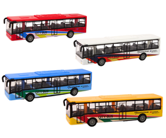 Lean Toys Miesto autobusas, 15 cm, metalinis