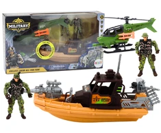 Lean Toys Karinis Žaidimų Rinkinys su Kovos Laivu ir Kareiviais
