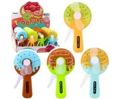 Lean Toys Rankinis vėjo malūnėlis „Donut“, 14 cm