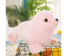 Lean Toys Pliušinis žaislas - rožinis ruoniukas, 24 cm
