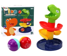 Edukacyjna Kamuoliukų čiuožykla Lean Toys Dinozauras