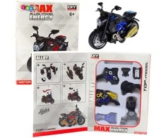 Lean Toys Motociklo Modelis 1:14 Mėlynas Surinkimui