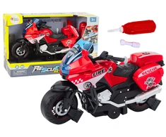 Lean Toys Gelbėjimo motociklas su šviesos ir garso efektais