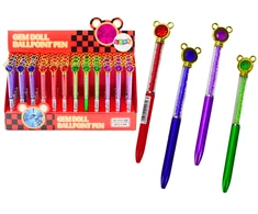 Lean Toys Prabangus rašiklis su deimantiniu papuošalu ir mėlynu užpildu, 0.7 mm
