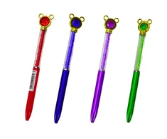 Lean Toys Prabangus rašiklis su deimantiniu papuošalu ir mėlynu užpildu, 0.7 mm