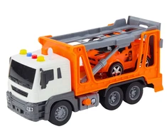 Lean Toys Evakuatorius su šviesomis ir garsais 1:16, oranžinė mašina