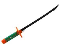 Lean Toys Samurajų Kalavijas su Garsu, Žalia Rankena, 56 cm