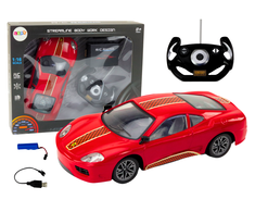 Lean Toys Nuotolinio valdymo sportinis automobilis 1:16, raudonas
