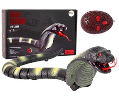 Lean Toys Nuotoliniu būdu valdomas kobra gyvatės žaislas, 44 cm