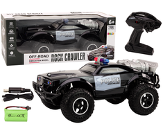 Lean Toys Nuotoliniu būdu valdomas automobilis Off-road Remote Controlled Police Car RC 1:8