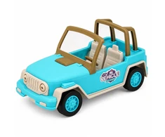Lean Toys Bekelės automobilis su kemperiu mėlynas
