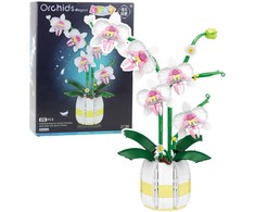 Lean Toys Konstruktorius Orchidėja Vazonėlyje 616 detalių