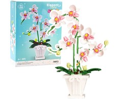 Lean Toys Konstravimo blokų rinkinys 'Elegant Orchid' (718 detalių)