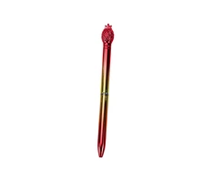 Lean Toys Auksinis ananaso formos rašiklis su mėlynu užpildu, 0.7 mm