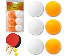 Lean Toys Stalo teniso kamuoliukai 6 vnt.