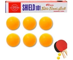 Lean Toys Stalo teniso kamuoliukai, 6 vnt., oranžiniai, 40 mm