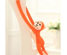 Lean Toys Pliušinis žaislas - beždžionėlė su garsu, 80 cm