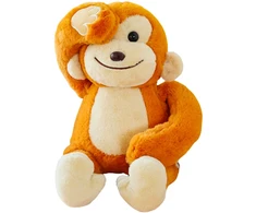Lean Toys Pliušinis žaislas - beždžionė su magnetais, 23 cm