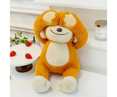Lean Toys Pliušinis žaislas - beždžionė su magnetais, 23 cm