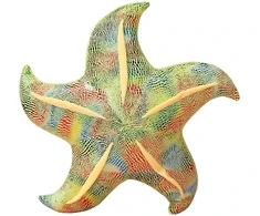 Lean Toys Pliušinis žaislas/pagalvė - žalia jūrų žvaigždė, 20 cm