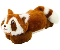 Lean Toys Pliušinis žaislas - gulintis meškėnas, 30 cm