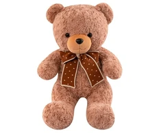 Lean Toys Pliušinis žaislas - meškiukas su kaspinu, 45 cm