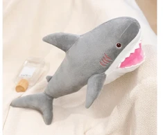 Lean Toys Pliušinis žaislas - pilkas ryklys, 50 cm