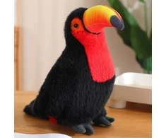 Lean Toys Pliušinis žaislas - raudonas tukanas, 20 cm