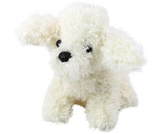 Lean Toys Pliušinis žaislas - miniatiūrinis baltas pudelis, 20 cm