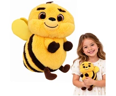 Lean Toys Pliušinis žaislas bitė, geltonas, 25 × 15 × 15 cm