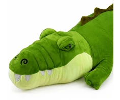 Lean Toys Pliušinis krokodilas, žalias, 70 × 25 × 25 cm