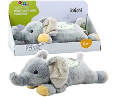 Lean Toys Pliušinis drambliukas su projektoriumi