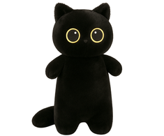 Lean Toys Pliušinis žaislas Juoda Katė 65 cm
