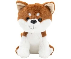 Lean Toys Pliušinis šuo Shiba Inu, rudas-baltas, 20 cm