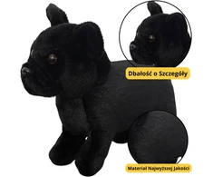 Lean Toys Žaislinis pliušinis šuniukas, juodas, 19 cm