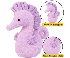 Lean Toys Violetinis jūrinis arkliukas, 25 cm