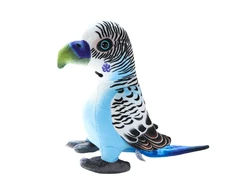 Lean Toys Minkštas mėlynas papūgos žaislas, 20 cm