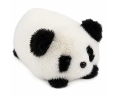 Lean Toys Pliušinis žaislas panda, juoda ir balta, 16 × 10 × 9 cm