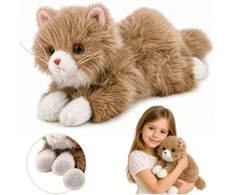 Lean Toys Pliušinis persiškas katinas, smėlio sp., 50 cm