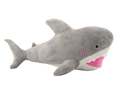 Lean Toys Pliušinis ryklio žaislas 50 cm pilkas