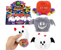 Lean Toys Sensorinis spaudomas žaislas su pliušiniu paviršiumi ir blizgučiais, 8 × 8 cm