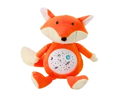 Lean Toys Pliušinis lapiukas su šviesomis ir garsais, dienos ir nakties režimas, 26x20x16 cm