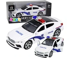 Lean Toys Policijos automobilis baltas
